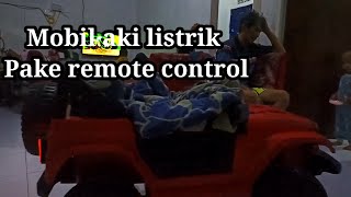 Belajar mainan mobil aki remote