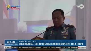 PUSHIDROSAL selenggarakan Diskusi ilmiah progress Ekspedisi Jala Citra II - 2022 "Banda" #TVRI