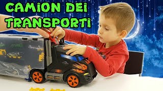 CAMIONCINO HOT WHEELS per il trasporto delle PICCOLE MACCHINE SPORTIVE