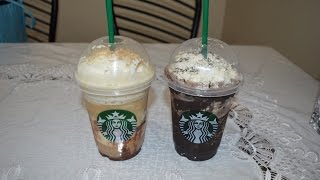 Starbucks S'mores & Midnight Mocha Frappuccino Taste Test!!!