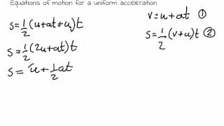 Deriving equations of motion