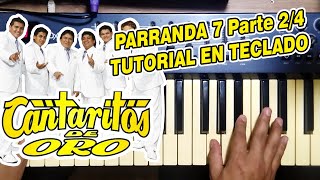 PARRANDA 7 CANTARITOS DE ORO Parte 2/4 (TUTORIAL EN TECLADO)