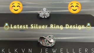 Silver Ring Design For Girls 2024 ll Latest Silver Ring Design ll Simple Silver Ring ll anguthi