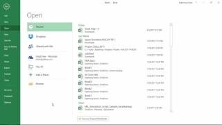 Intro into the Excel interface