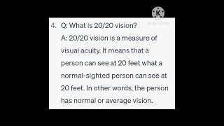 #Vision  #Eye #ShortQ&A