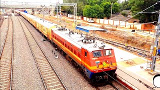 chennai central-mumbai Train top view | intercity express | indian railways | longest train in india