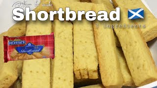 How to make SHORTBREAD COOKIES | Scottish Shortbread recipe with just 3 ingredients