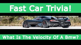 What Is The Velocity Of A Bmw