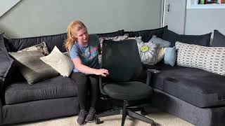 FYLICA ergonomic office chair review and demo by Sara