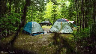 Bruit de la Pluie et Orage sur Tente pour Dormir, Relaxation, Dormir Profondément, ASMR