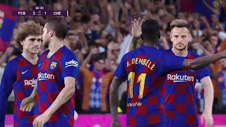 O.Dembele VS Chelsea in UEFA Champions League  Gameplay BAL PES 2020 PS4