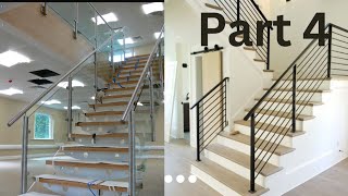 metal stair  || How to install steelstair railing  #railing Railing ka naya wala design dikhaiye