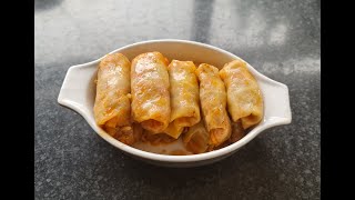 Stuffed Cabbage with Lamb Mince and Rice