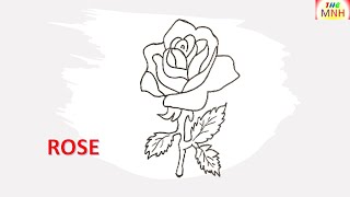 HOW TO DRAW A ROSE