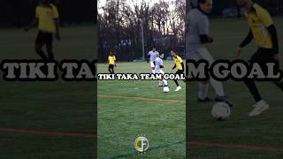 Sunday League tiki takes goal #soccershorts #soccer #soccerskills #sundayleague #futbol