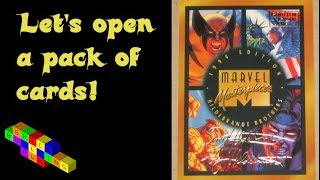 Let's open pack #6 of 1994 Marvel Masterpieces!