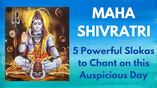 Maha Shivratri 2024 | Maha Shivratri Slokas | Mrutyunjaya Mantram |#shivratri2024 |Om Namah Shivaya