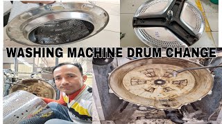 HOW CHANGE DRUM washing machine & फुल्ली ऑटोमैटिक वॉशिंग मशीन फ्रंट लोड ड्रम बदले