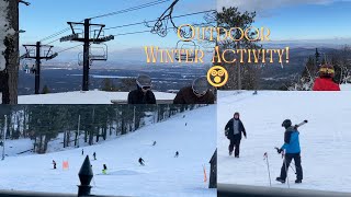 Snowboarding in Maine