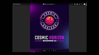 COSMIC HORIZON - one of the best P2E game next 2023 year. закупляємо  coho nft. whitepaper 2.0