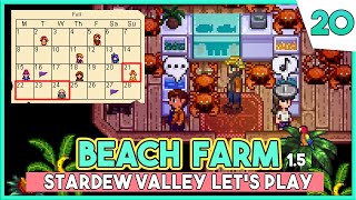 A Ton of FISHING | Stardew Valley 1.5 Beginner's Guide LP 🐚 Beach Farm Ep.20