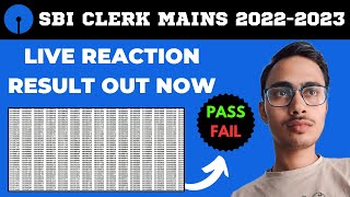 SBI CLERK MAINS RESULT OUT | LIVE REACTION | #sbiclerkmains #sbiclerk #sbiclerkresult