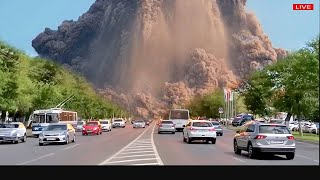 Terrible today: Live footage of the Kanlaon Volcano erupting, sending ash 3 miles high into the sky