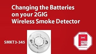 2GIG SMKT3 345 Smoke Detector Battery Replacement