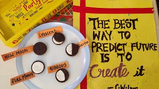 | DIY | Phases of Moon for kids    #scienceproject  #artintegratedlearning   #artintegrationproject