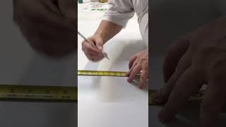 Measuring and splicing magnetics material#shorts #youtubeshorts #decals #magnetics