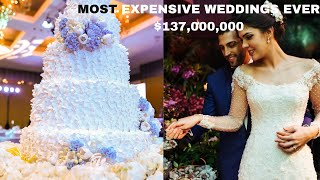 10 most expensive weddings in the world: Million-Dollar Vows. #wedding #luxury #love #opulence.