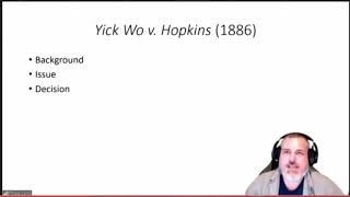 POLS 3321: Yick Wo v.  Hopkins (1886)