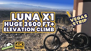 Luna Cycle X1 Enduro - Huge 3600 ft+ Elevation Climb - Insane Views of Las Vegas - Anthem East Trail