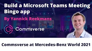 Build a Microsoft Teams Meeting Bingo app by Yannick Reekmans