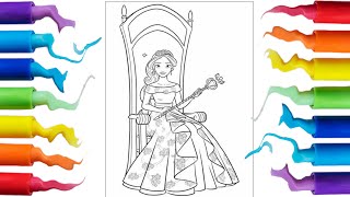 Elena of Avalor coloring pages 👑 | Princess Elena Disney Junior |sweet talk- limujii