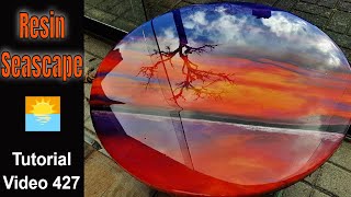 Resin Seascape Tutorial with Magical Sunset