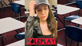 Асмр на Български: Досадно момиче в клас (изпит) fun video #roleplay 🫣