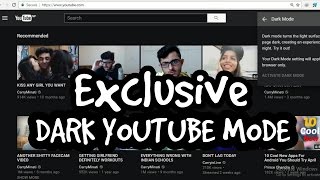 How To Get Into The Dark YouTube Mode