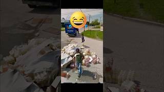 Truck spills load caught by GoogLe EarTh 🌍 #shorts #shortsvideo #shortsfeed #googleearth #tiktok