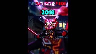 Lloyd Fighting Villains 2024 VS 2018| Ninjago Edit| #ninjago #shorts