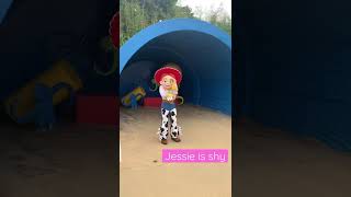 Jessie is shy #disney #shorts #buzz #toystory #jessie