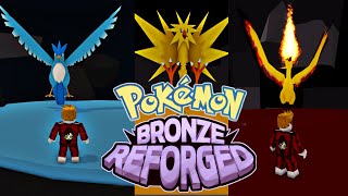 Catching Articuno , Zapdos and Moltres  in Pokemon Brick Bronze Reforged | Pokemon Brick Bronze 2021