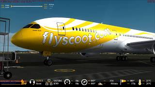 [FSX] QualityWings 787 YBCG to WSSS on VATSIM! 09OCT2017 (Takeoff)