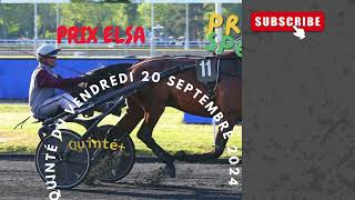 PRONOSTIC TURF PMU QUINTÉ TOP 5 GRATUIT PRIX ELSA QUINTÉ DU VENDREDI 20 SEPTEMBRE 2024#Pmu #Quinté+