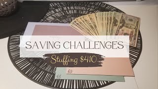 Cash Stuffing Savings Challenges $410 #Sidehustle