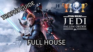 🏆 Star Wars Jedi: The Fallen Order TROPHY GUIDE: "FULL HOUSE" – 100% PLATINUM Roadmap 🏆