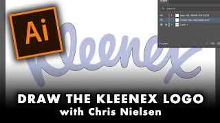 Ai - Chapter 4 - DRAWING THE KLEENEX Logotype logo in Adobe Illustrator