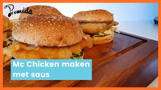 Recept: Mc Chicken burger maken