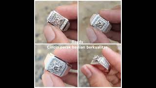 Ready cincin perak berlian Banjar dan berlian eropa berkualitas:    wa:087814031427