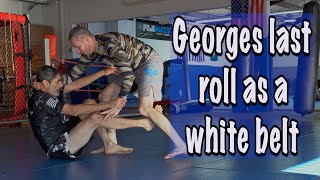 George's last roll as a white belt